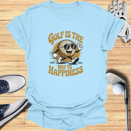 Golf = Happiness T-Shirt - Funny Golf Tee by Swing Epic