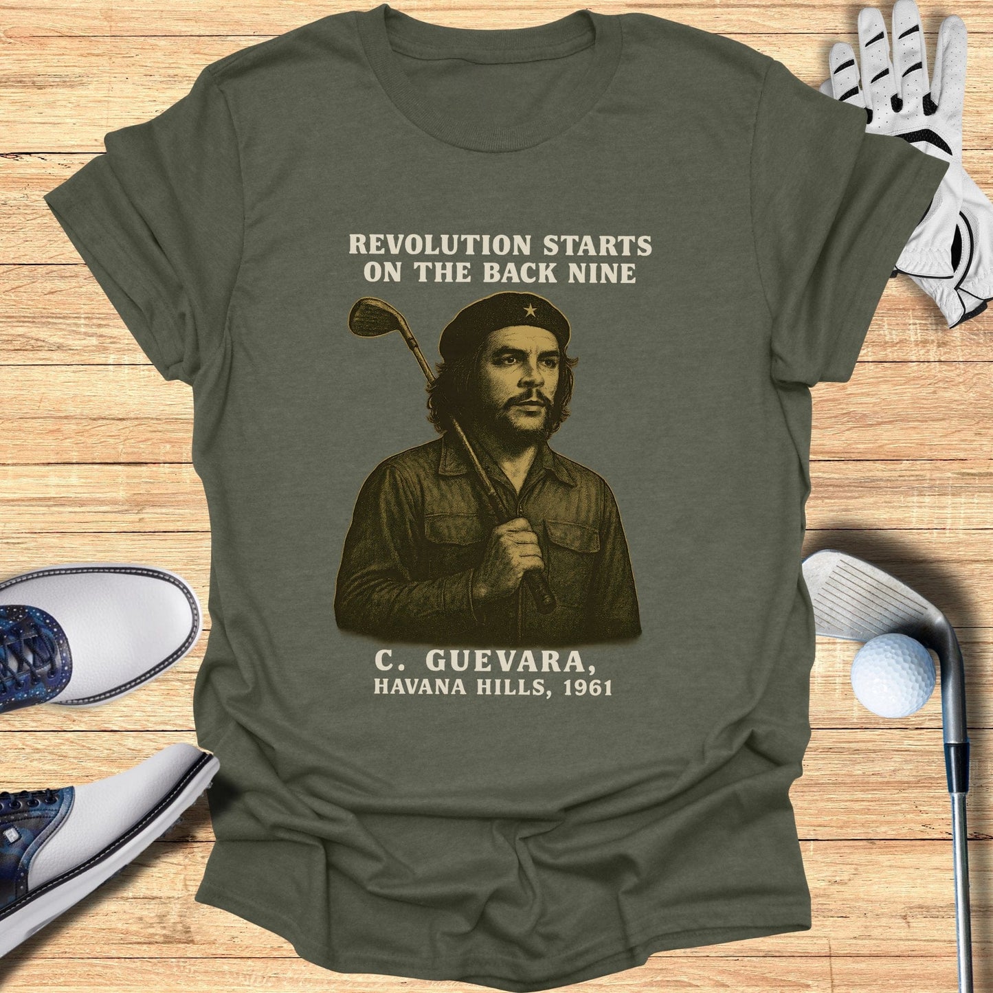 Revolution Starts On The Back Nine T-Shirt - Funny Golf Tee by Swing Epic