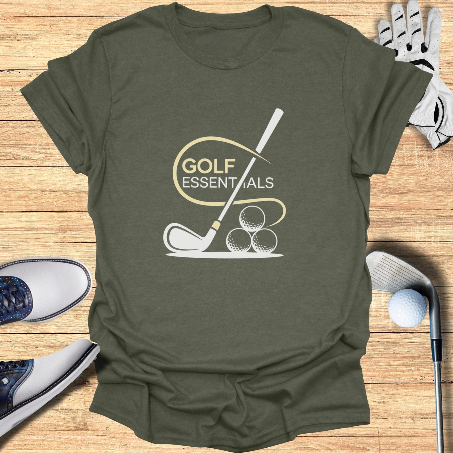 Golf Essentials T-Shirt - Funny Golf Tee by Swing Epic