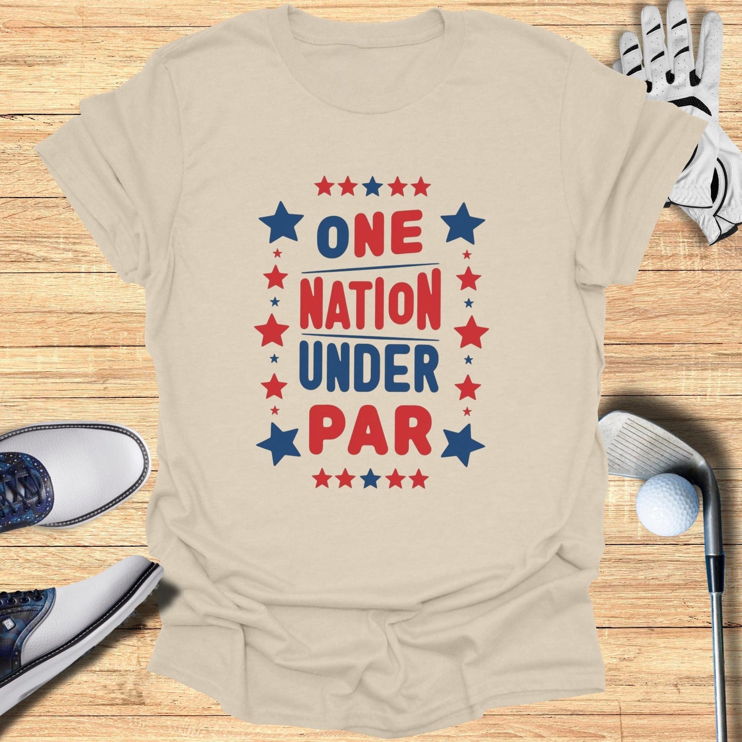 One Nation T-Shirt - Funny Golf Tee by Swing Epic