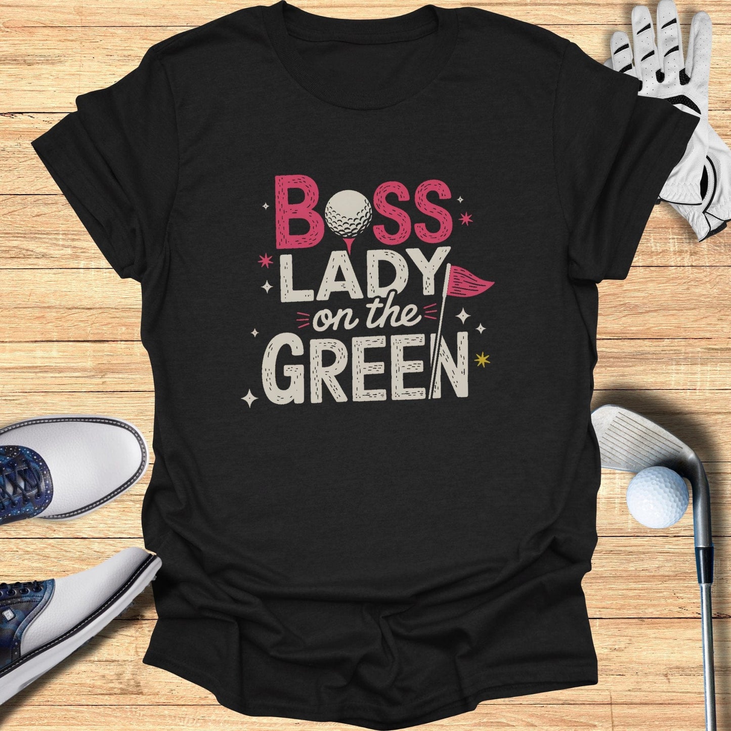 Boss Lady on the Green T-Shirt - Funny Golf Tee by Swing Epic