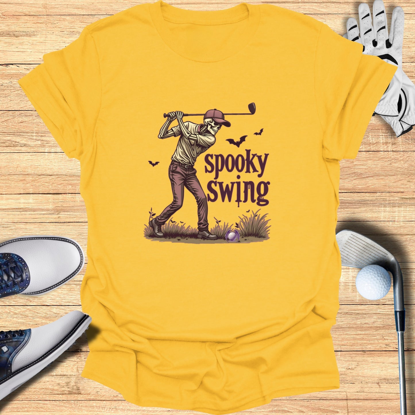 Spooky Swing Graphic Tee for Golf Enthusiasts product type