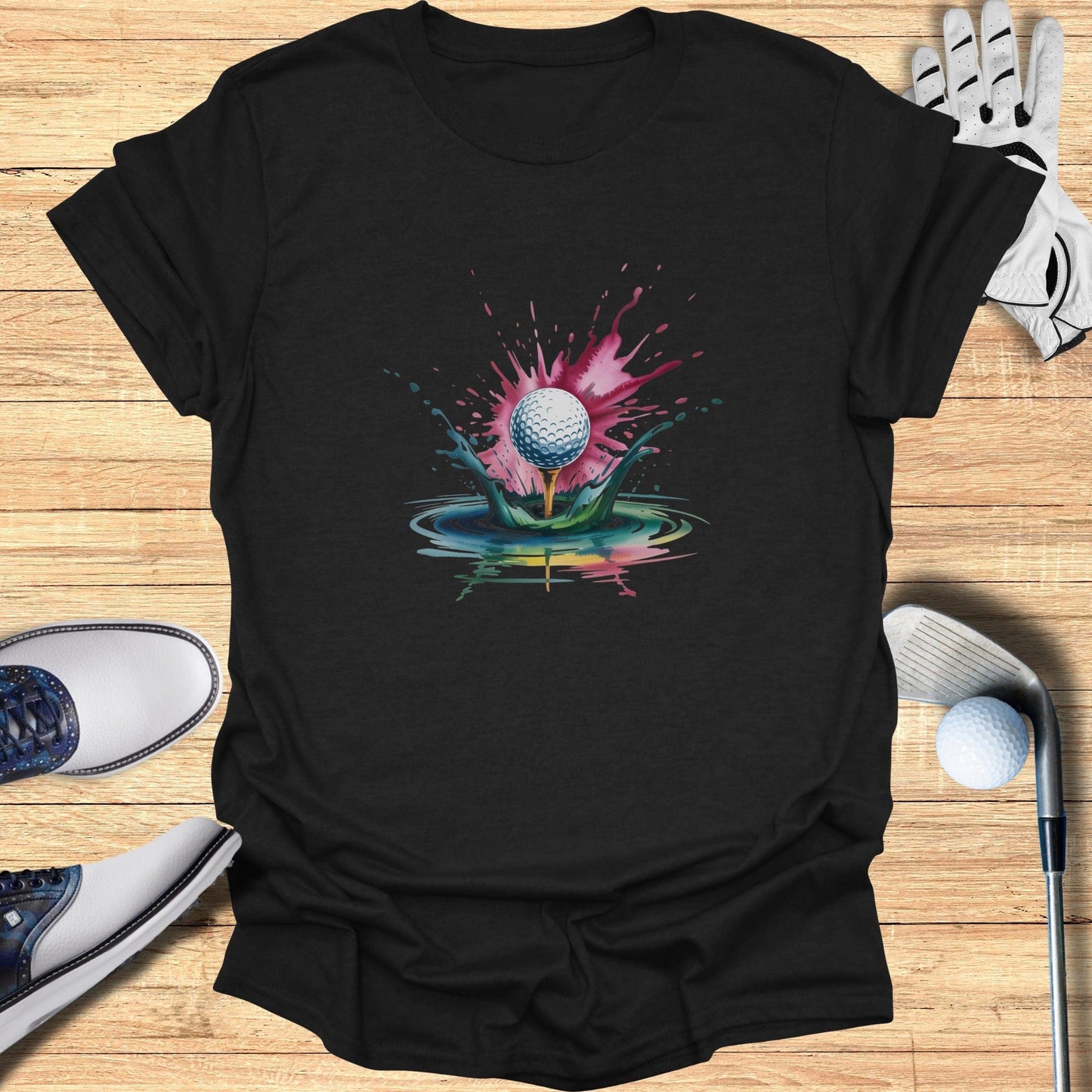 Color Splash Golf T-Shirt - Funny Golf Tee by Swing Epic
