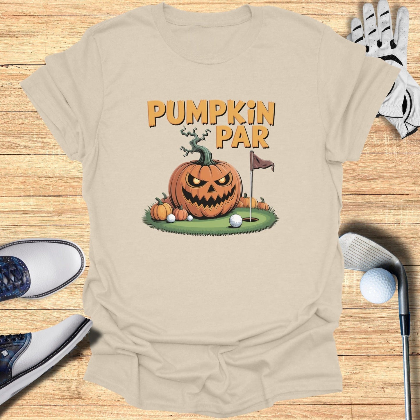 Pumpkin Par T-Shirt - Funny Golf Tee by Swing Epic