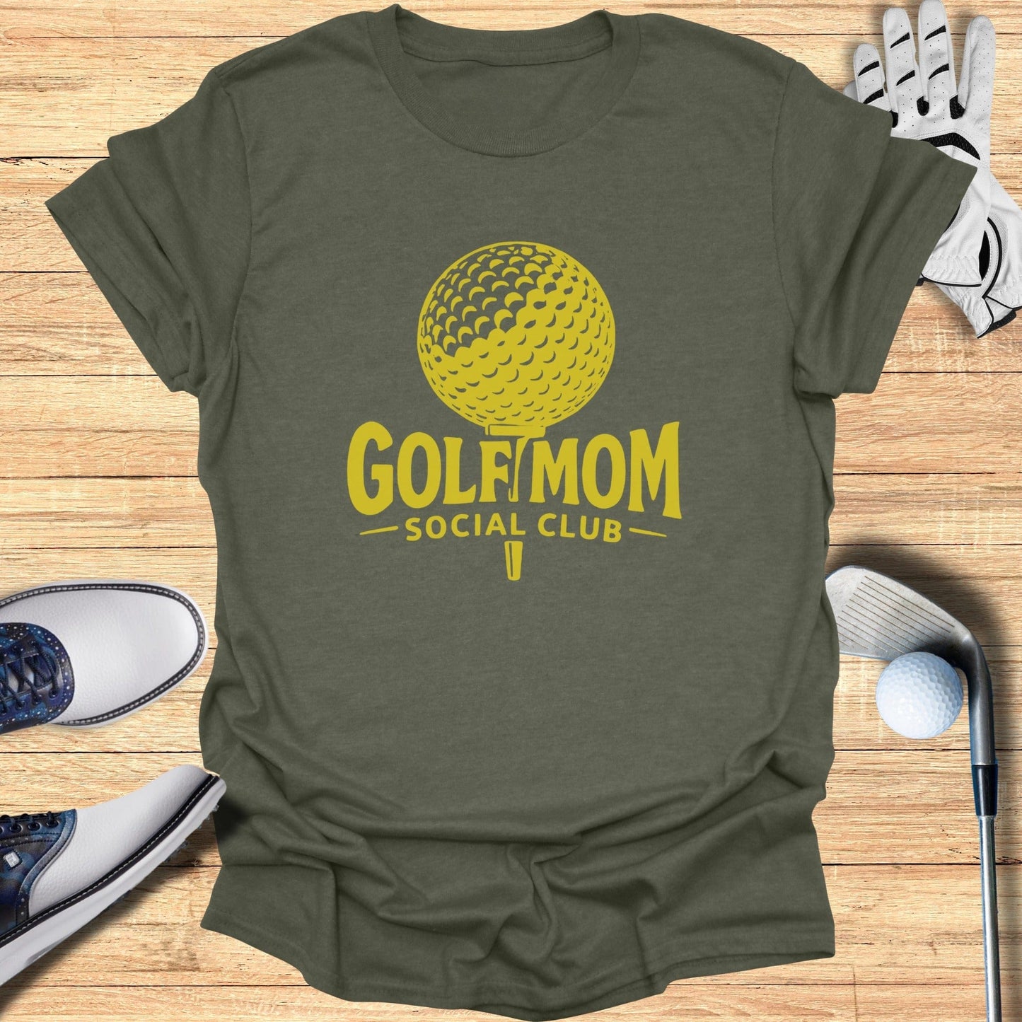 Golf Mom Social Club T-Shirt - Funny Golf Tee by Swing Epic