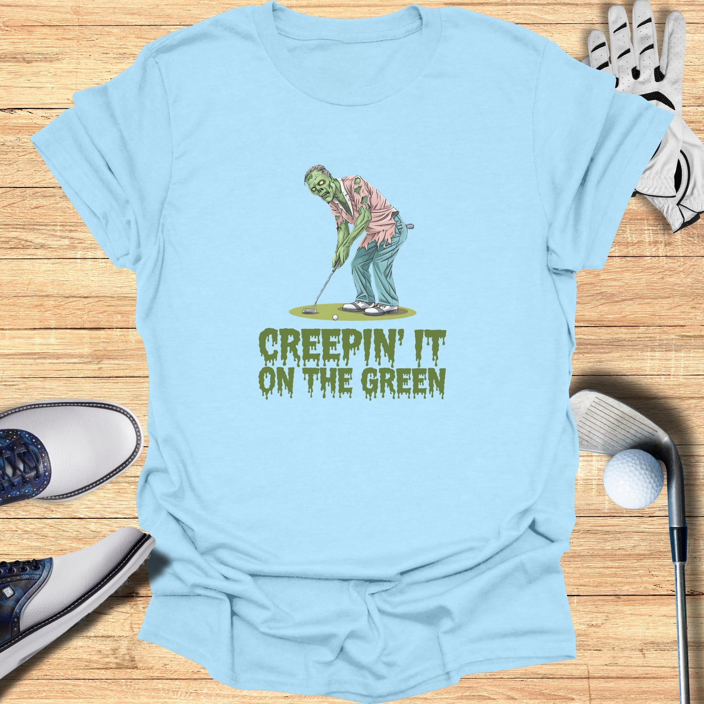 Creepin' It On The Green Fun Golf Shirt product type