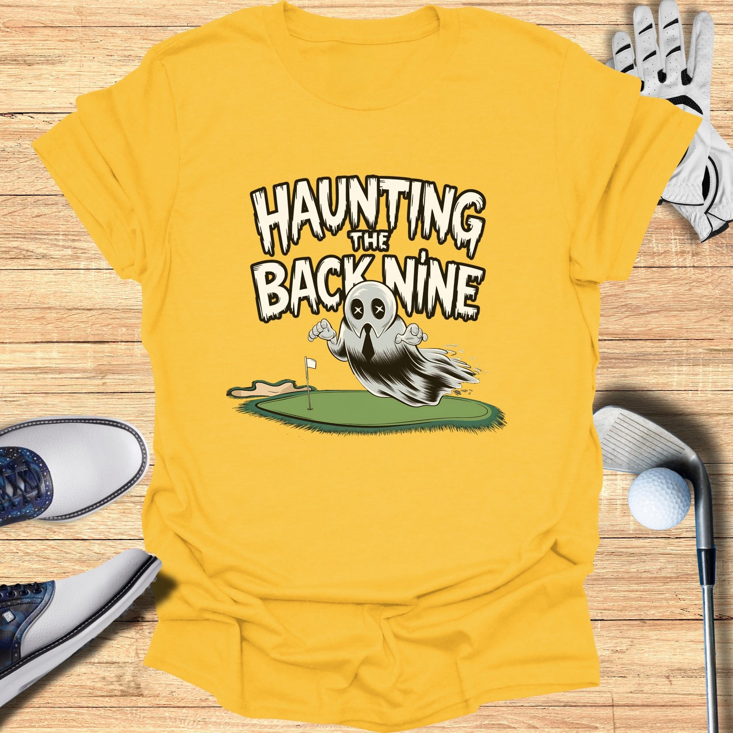 Haunting The Back Nine Golf Ghost Graphic Tee product