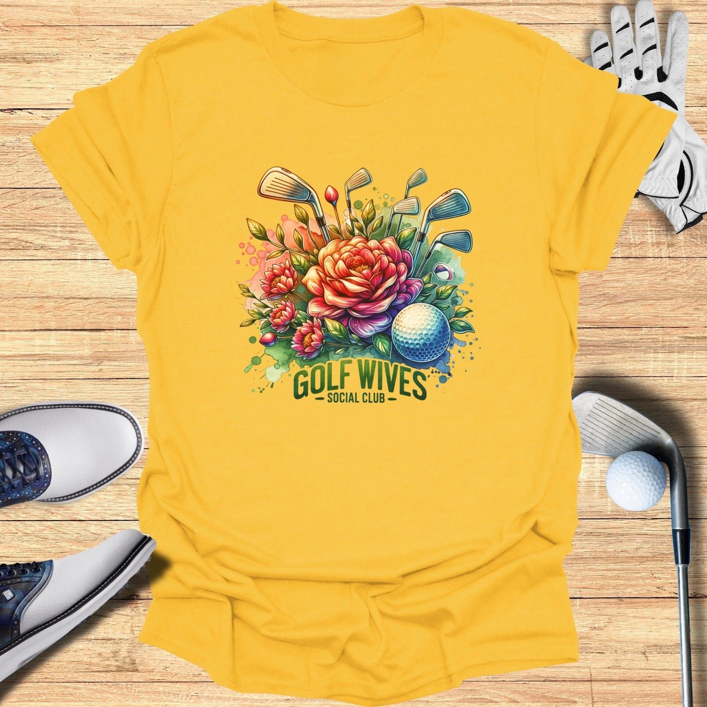Golf Wives Social Club T-Shirt - Funny Golf Tee by Swing Epic