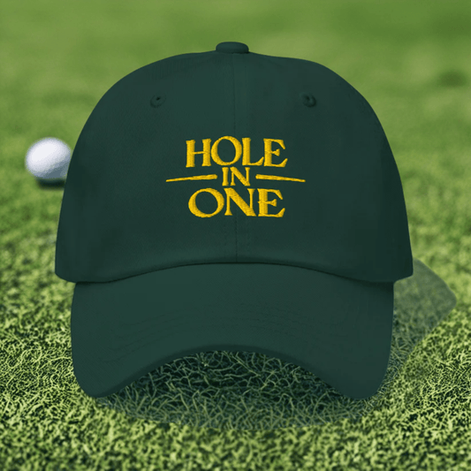 Hole In One Embroidered Golf Cap - Funny Golf Tee by Swing Epic