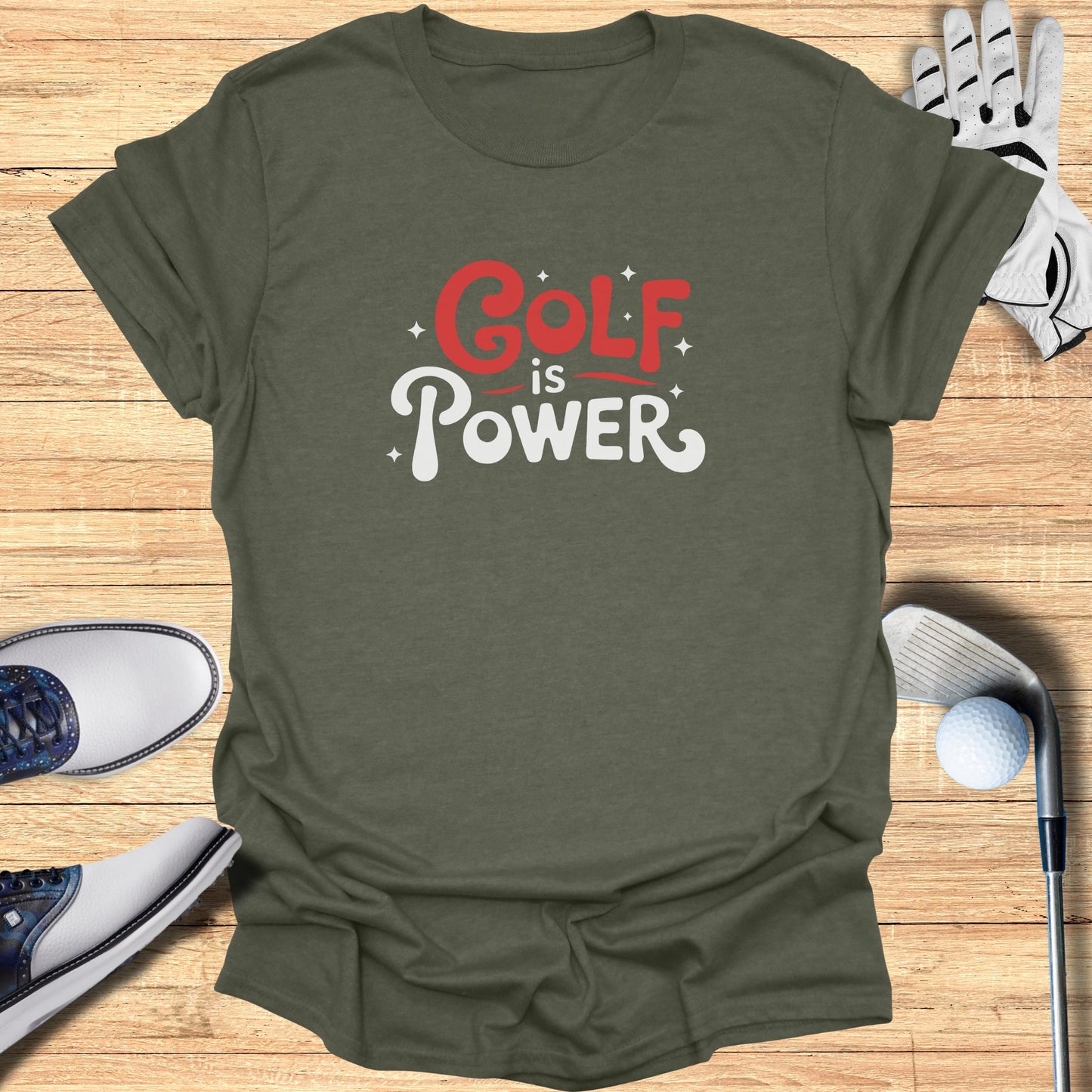 Golf is Power Graphic T-Shirt product type