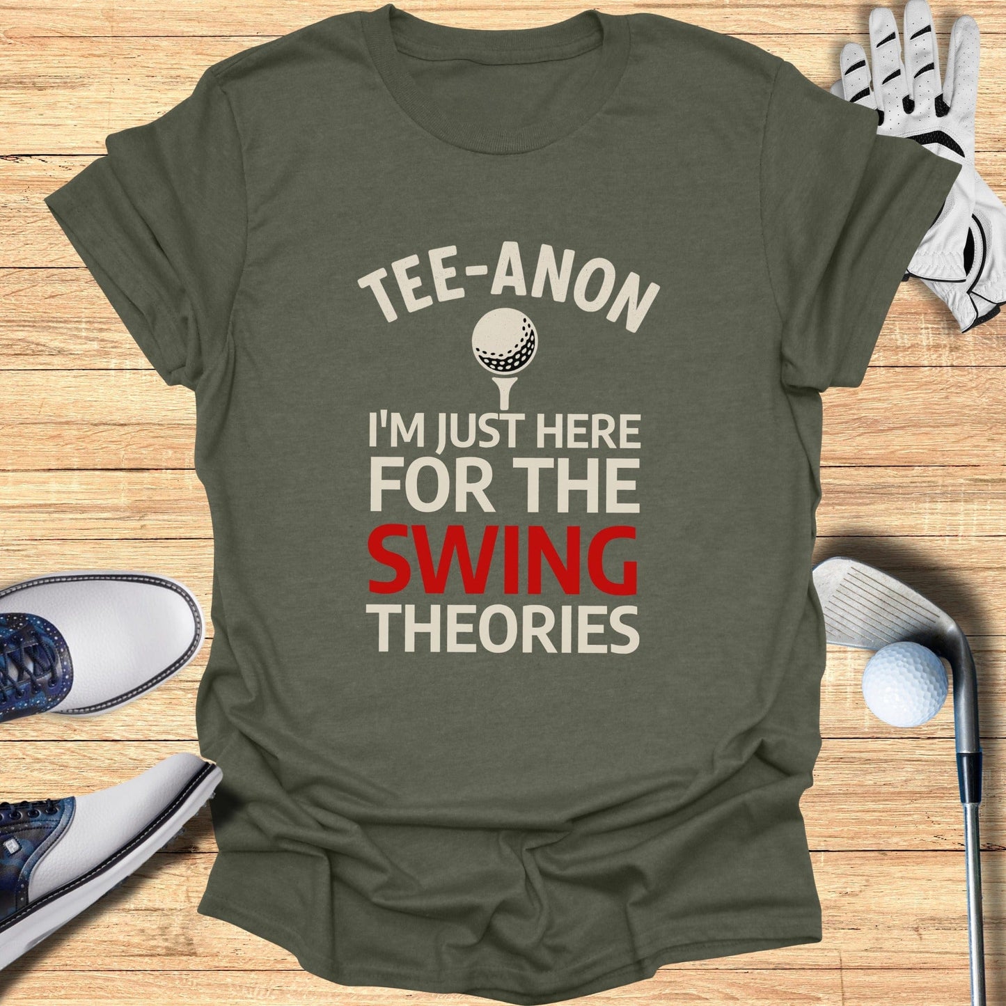 Tee-Anon T-Shirt - Funny Golf Tee by Swing Epic