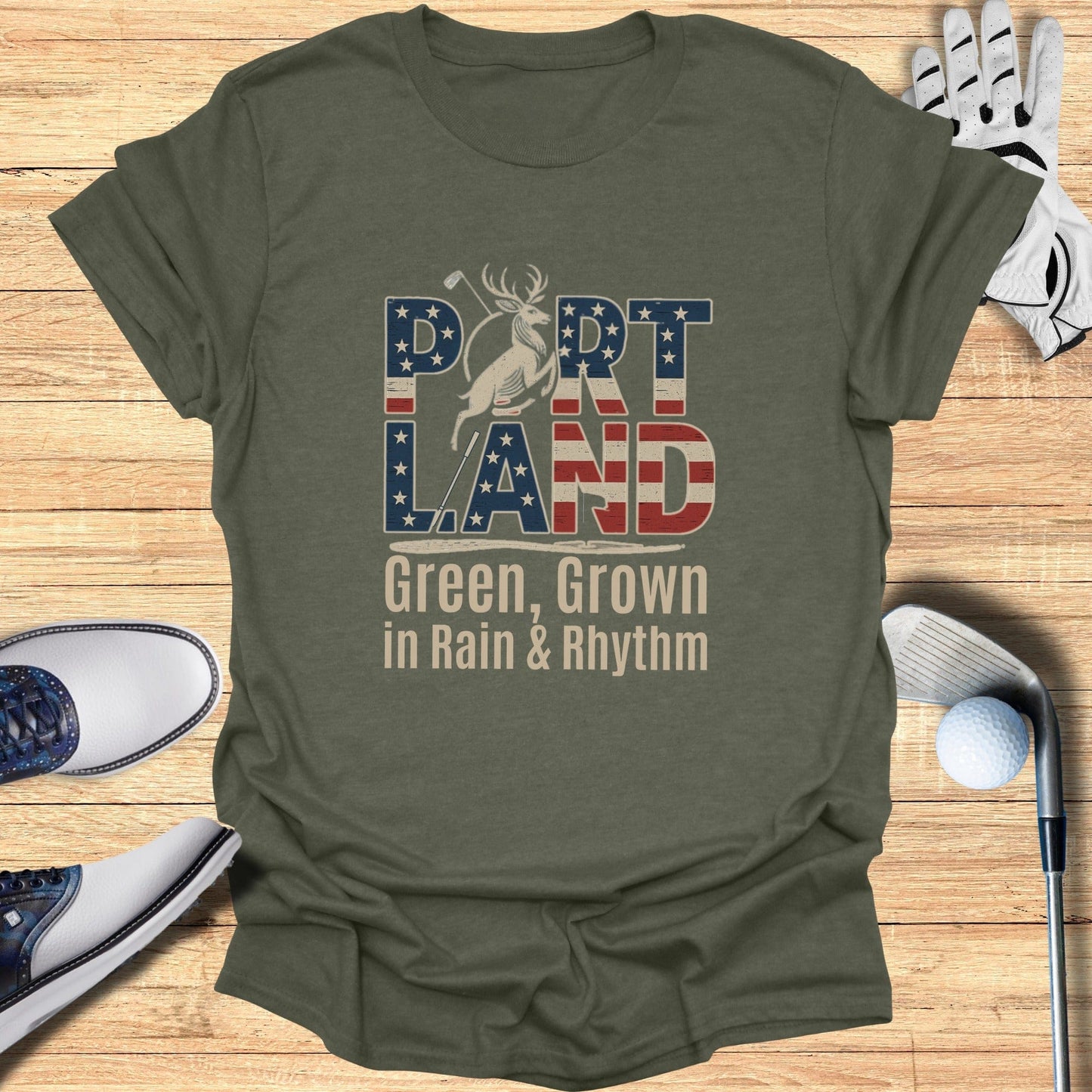 Portland Golf T-Shirt - Funny Golf Tee by Swing Epic