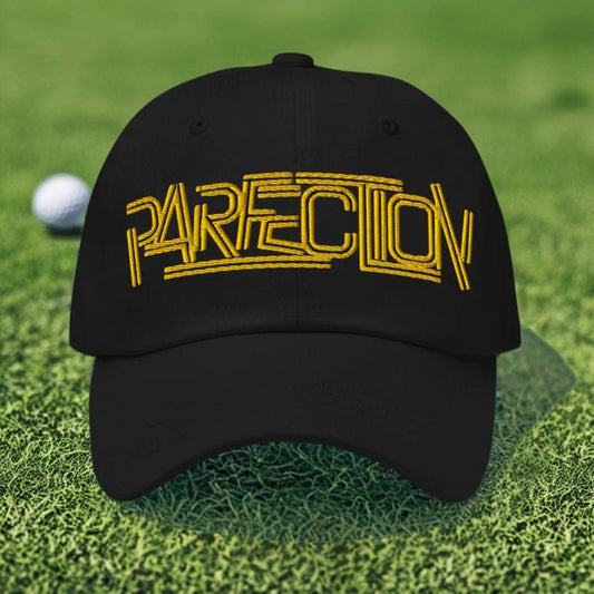 Parfection Script Embroidered Golf Cap - Funny Golf Tee by Swing Epic