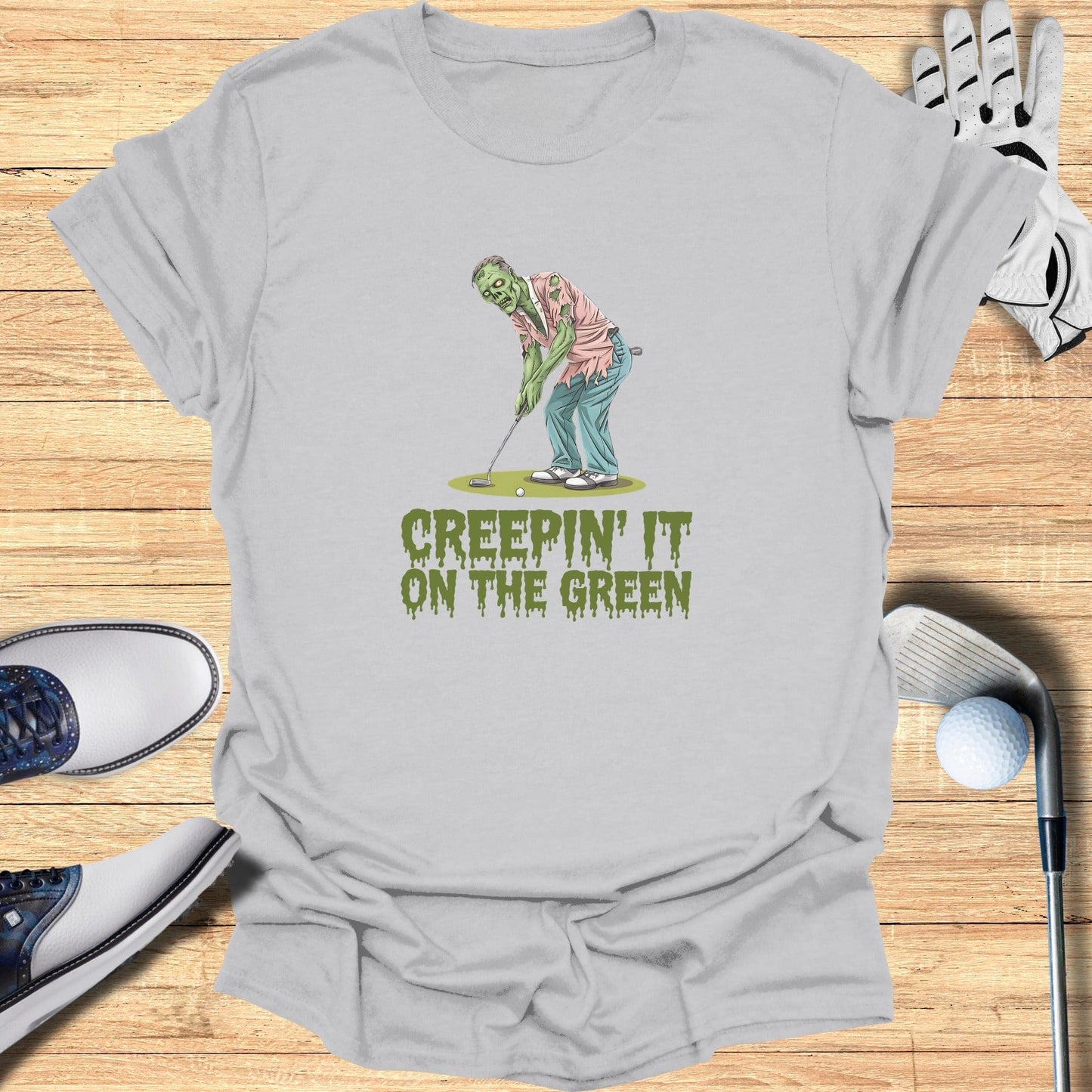 Creepin’ It on the Green T-Shirt - Funny Golf Tee by Swing Epic