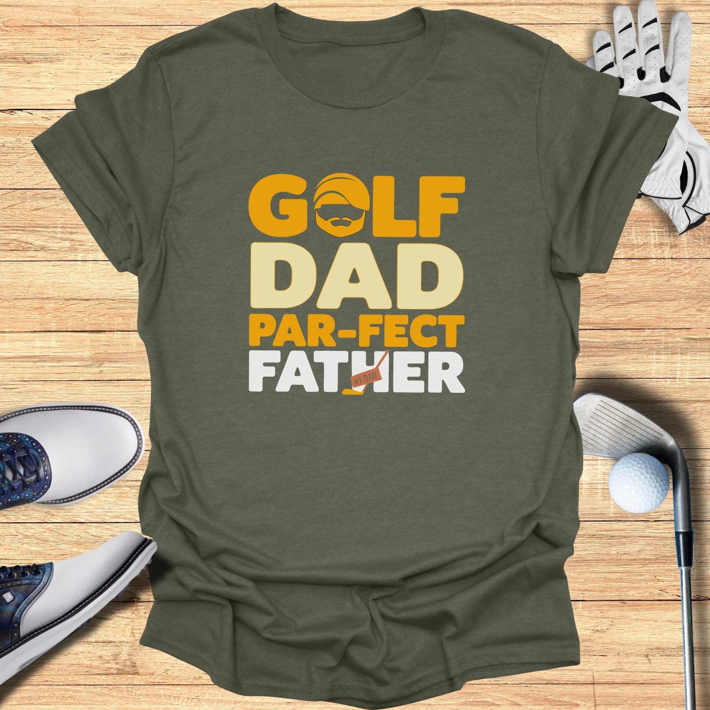 Golf Dad Par-fect Father TShirt - Funny Golf Tee by Swing Epic