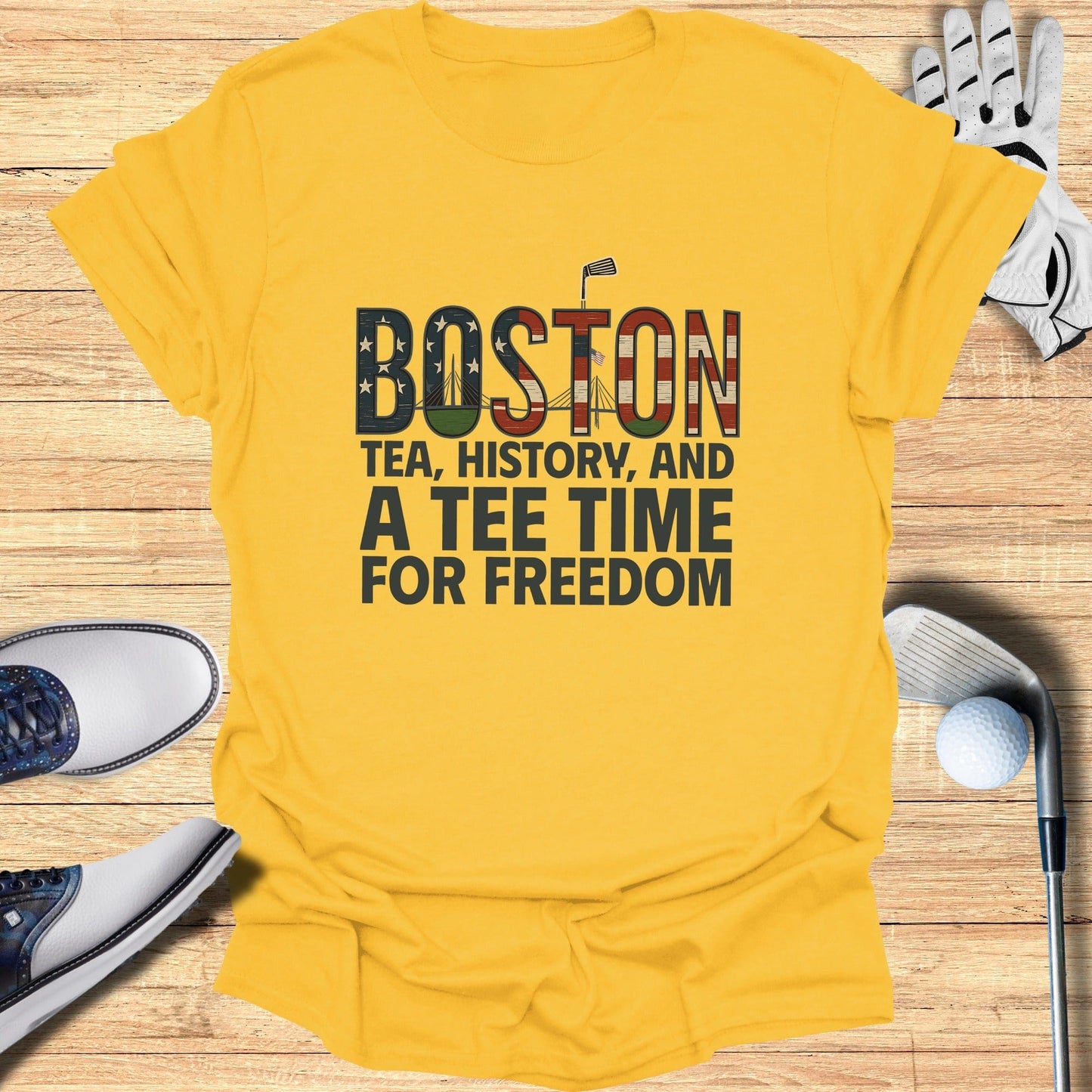 Boston Golf T-Shirt - Funny Golf Tee by Swing Epic