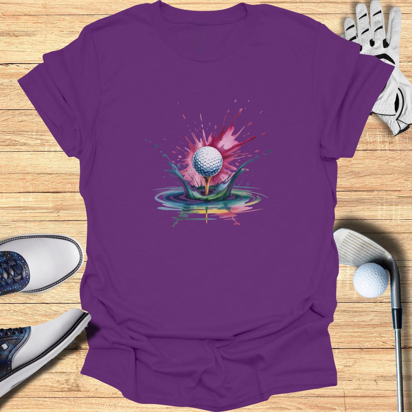 Color Splash Golf T-Shirt - Funny Golf Tee by Swing Epic