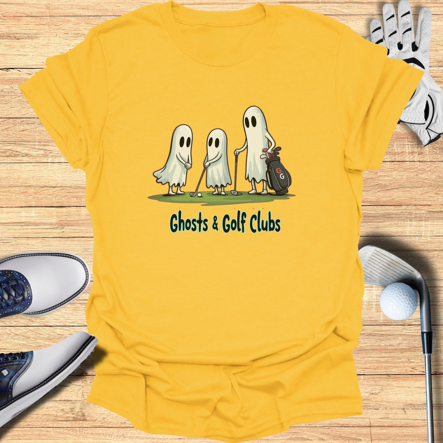 Ghosts and Golf Clubs Graphic Tee product