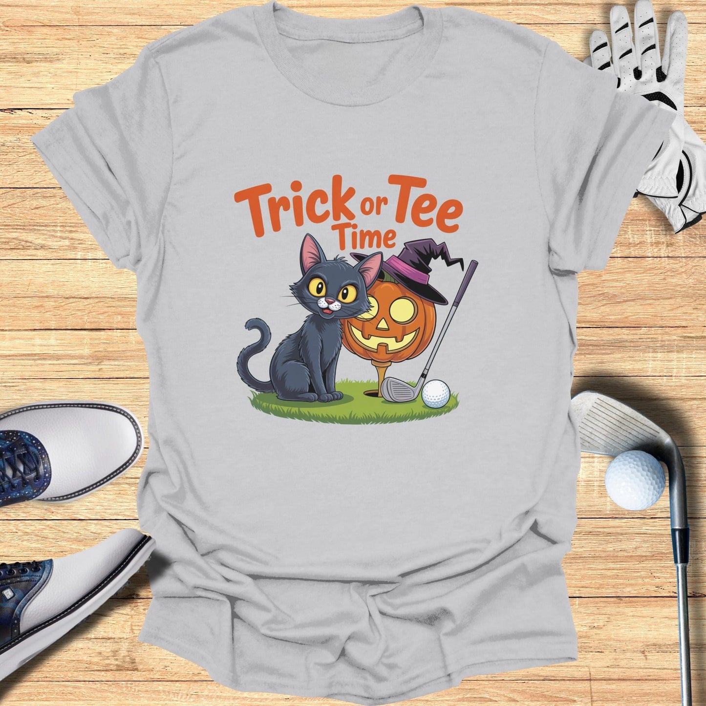 Trick or Tee Time T-Shirt - Funny Golf Tee by Swing Epic