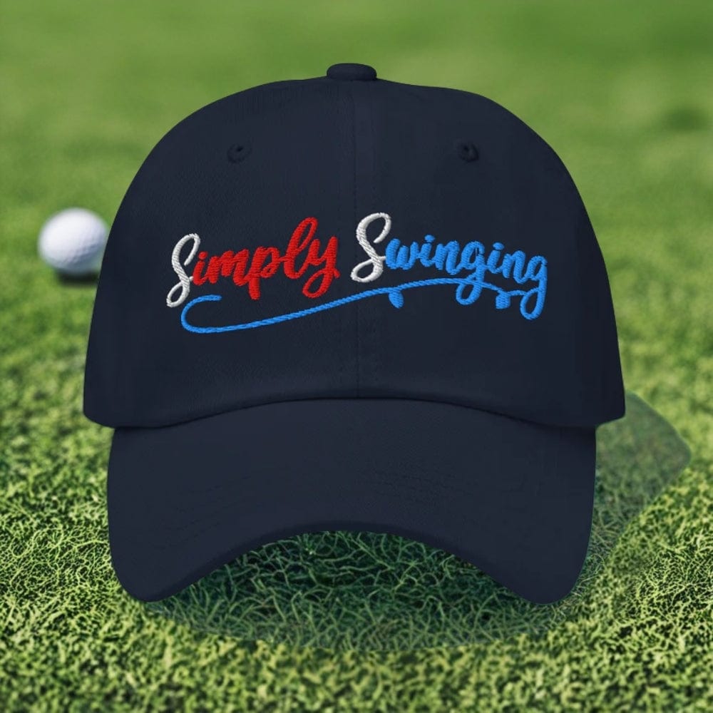 Simply Swinging Quirky Fun Embroidered Golf Cap - Funny Golf Tee by Swing Epic