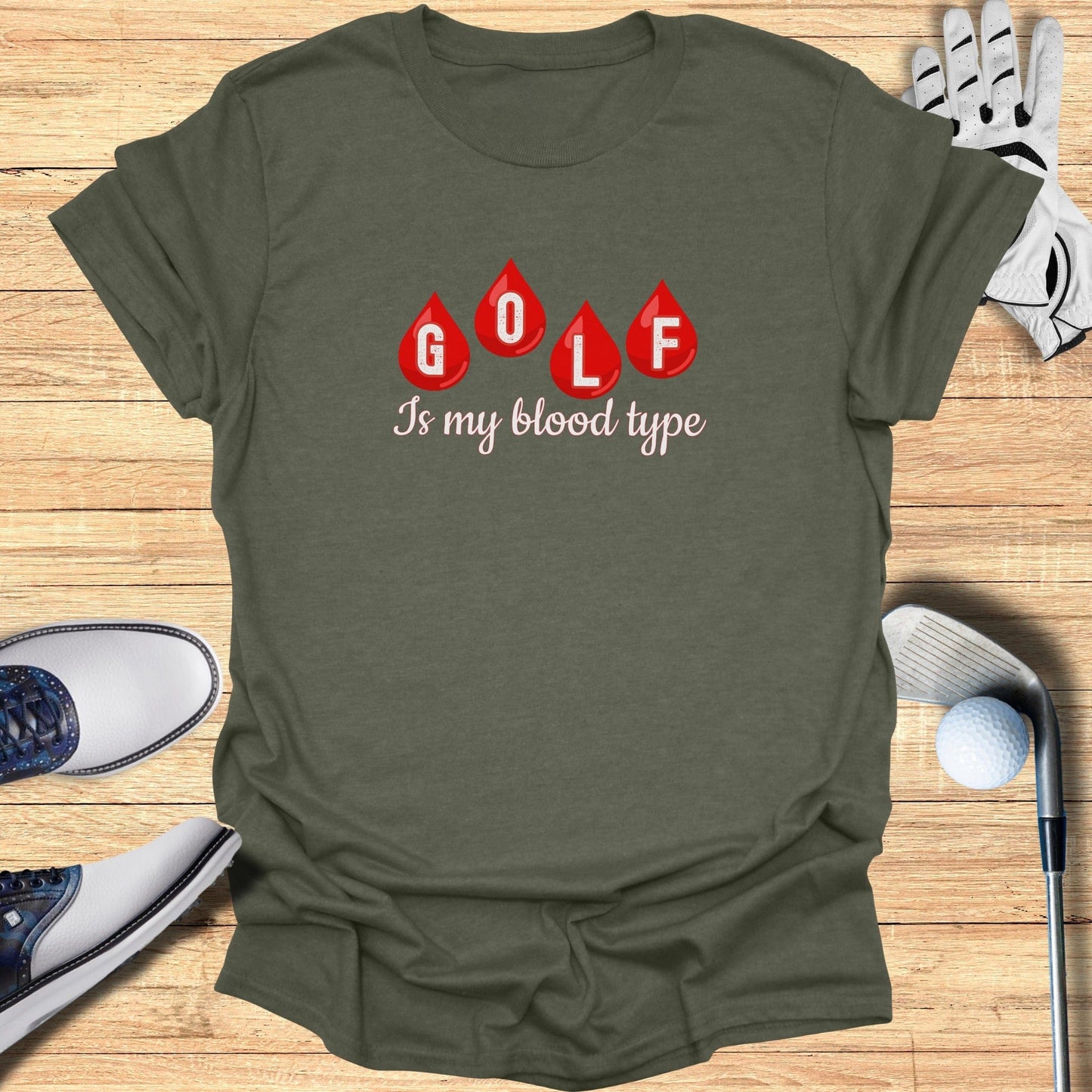 Golf In My Blood T-Shirt - Funny Golf Tee by Swing Epic