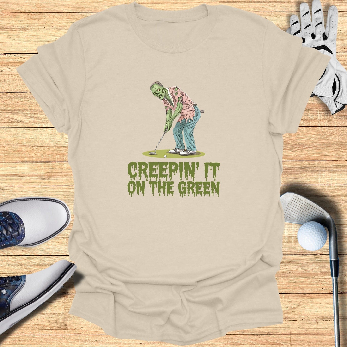 Creepin’ It on the Green T-Shirt - Funny Golf Tee by Swing Epic