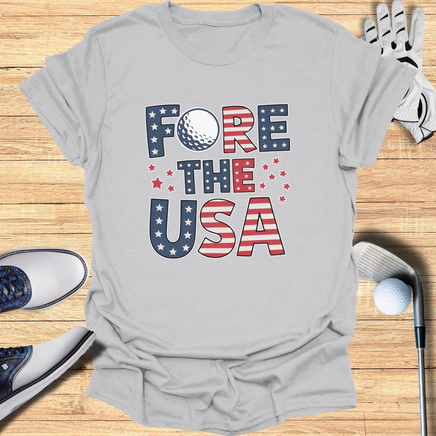 Fore The USA T-Shirt - Funny Golf Tee by Swing Epic