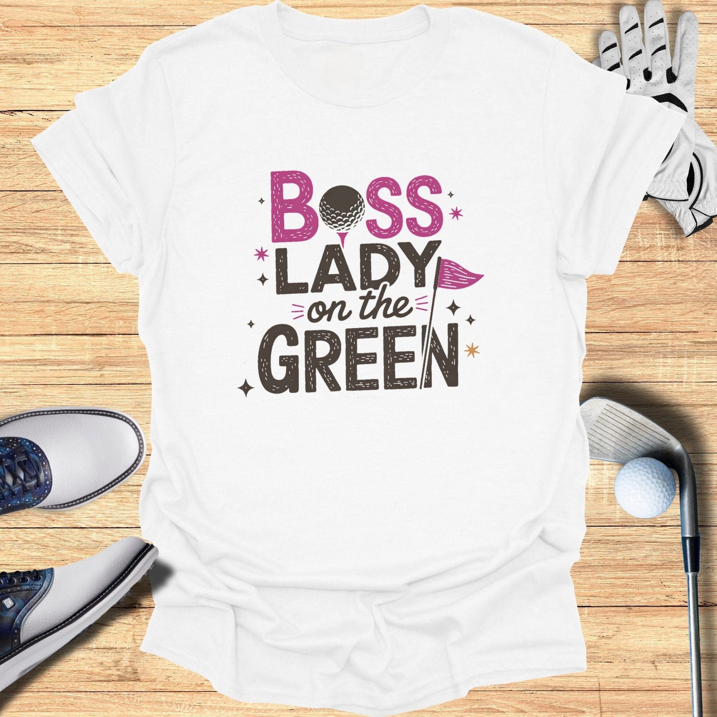 Boss Lady on the Green T-Shirt - Funny Golf Tee by Swing Epic