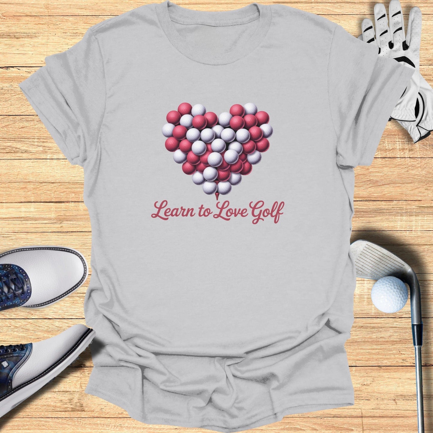 Learn to Love Golf T-Shirt - Funny Golf Tee by Swing Epic
