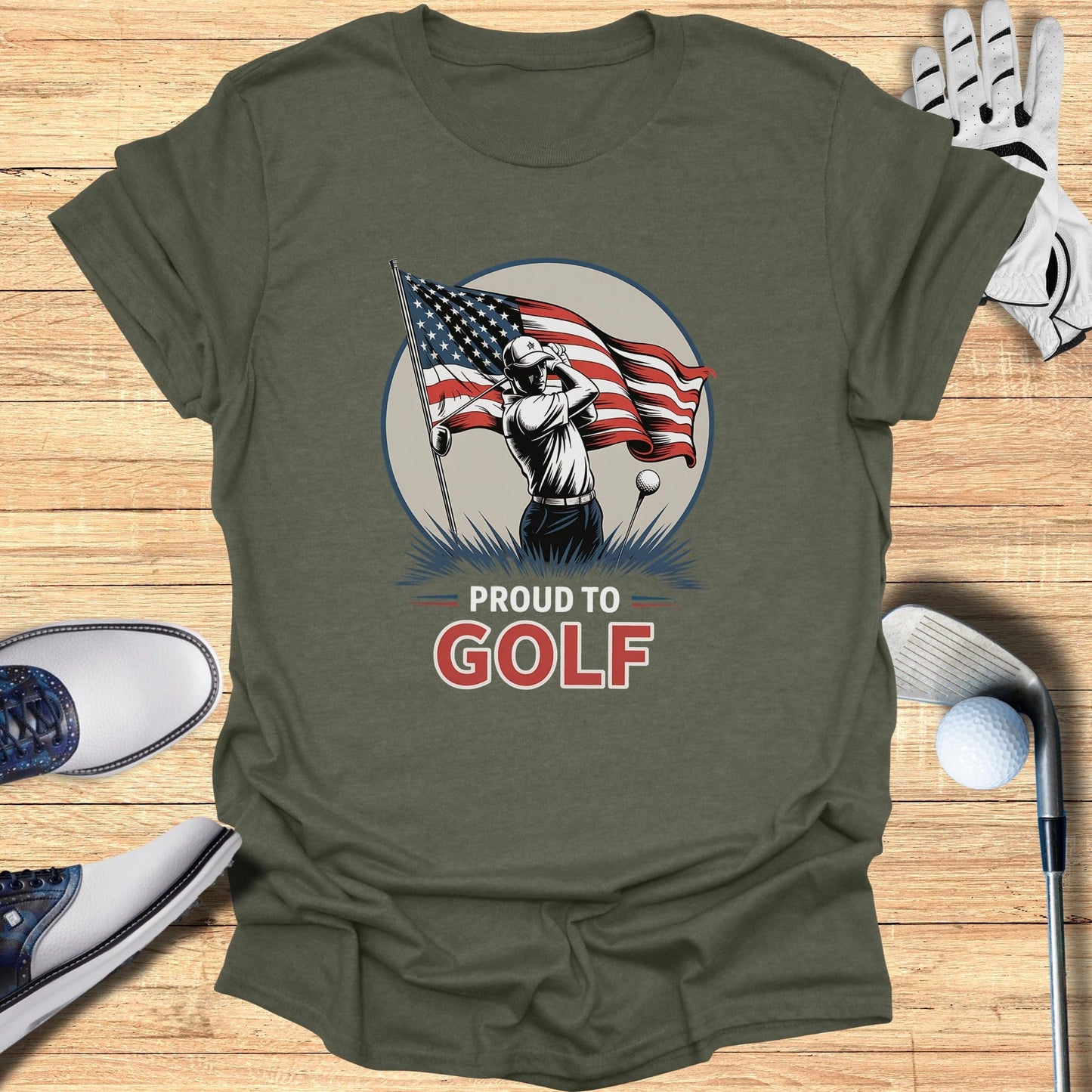 Proud to Golf T-Shirt - Funny Golf Tee by Swing Epic