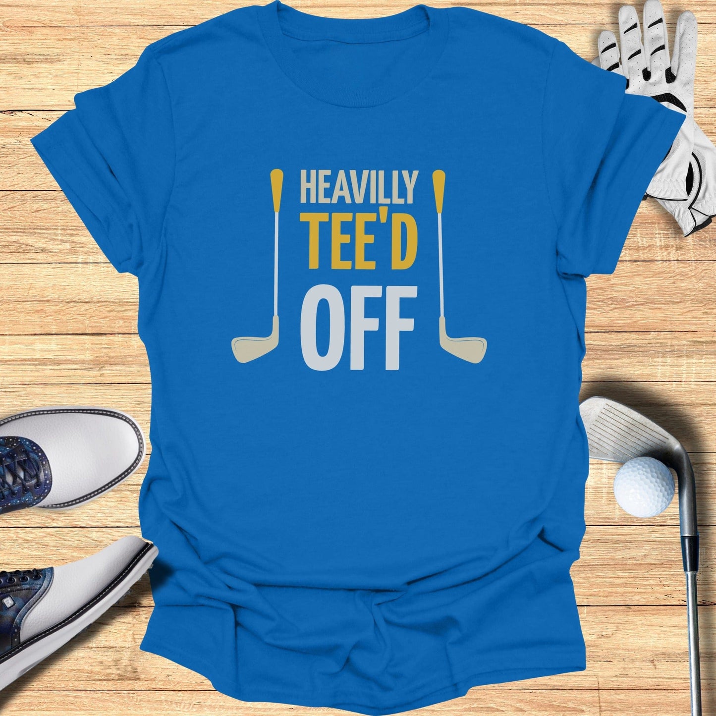 Heavily Tee'd Off T-Shirt - Funny Golf Tee by Swing Epic