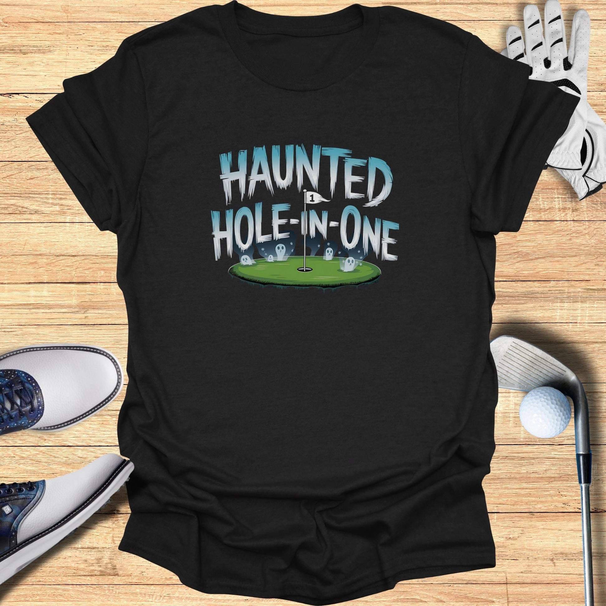 Haunted Hole In One T-Shirt - Funny Golf Tee by Swing Epic