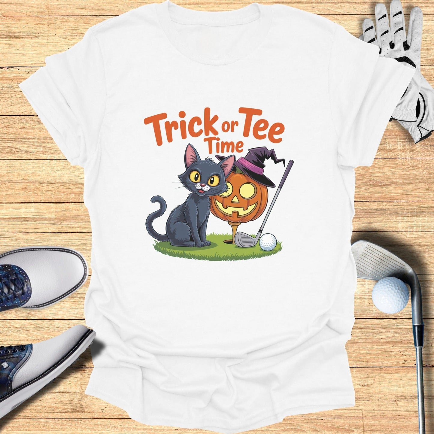 Trick or Tee Time T-Shirt - Funny Golf Tee by Swing Epic