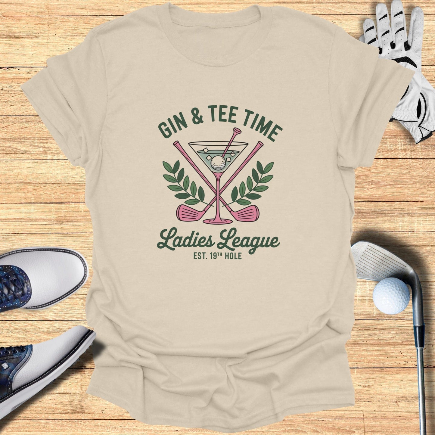 Gin & Tee Time T-Shirt - Funny Golf Tee by Swing Epic