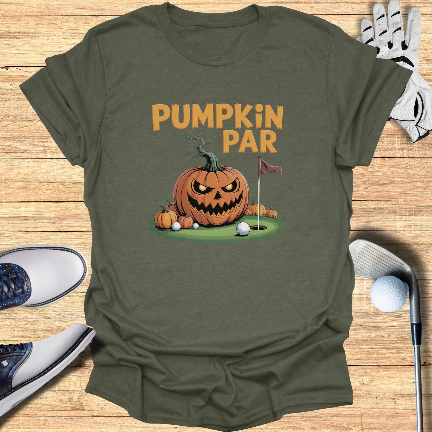 Pumpkin Par T-Shirt - Funny Golf Tee by Swing Epic