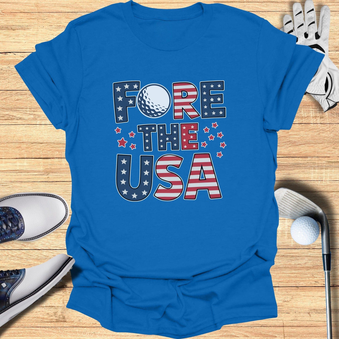 Fore The USA T-Shirt - Funny Golf Tee by Swing Epic