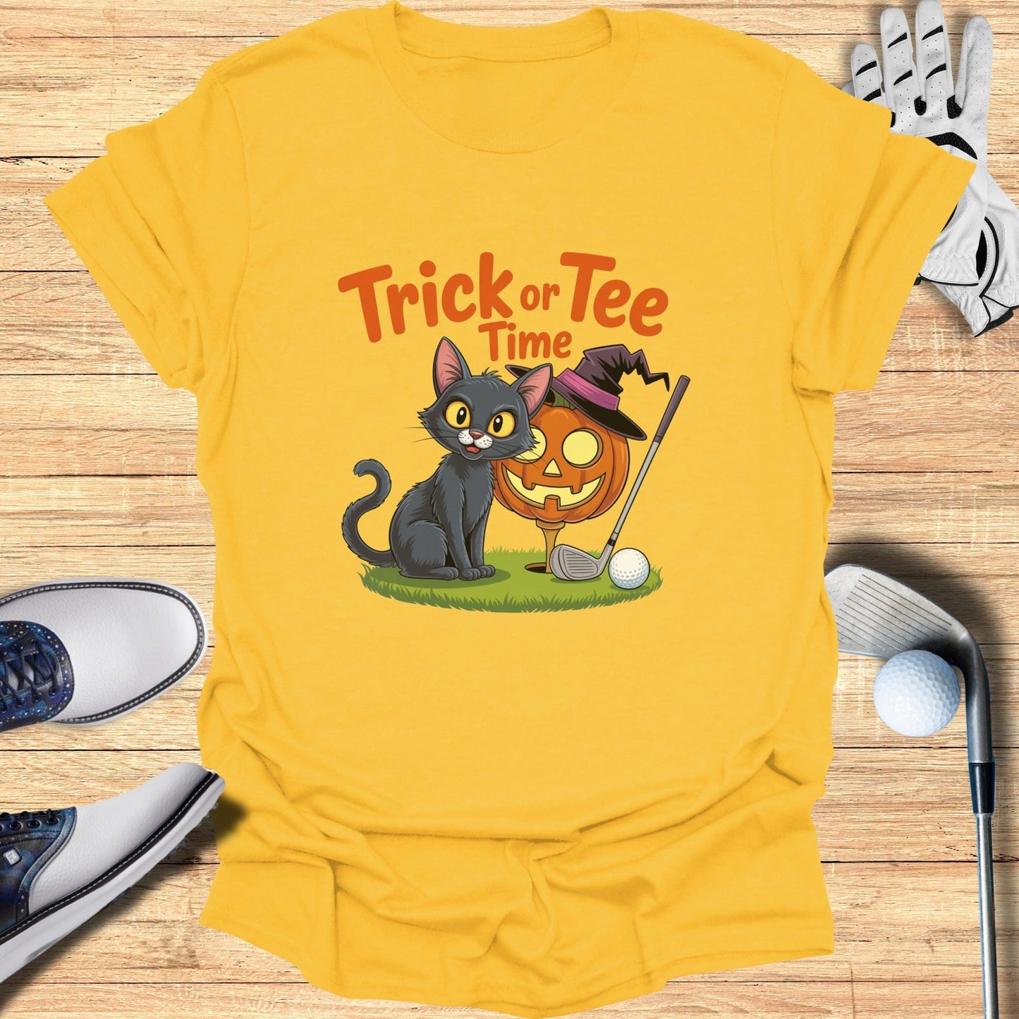 Trick or Tee Time T-Shirt - Funny Golf Tee by Swing Epic
