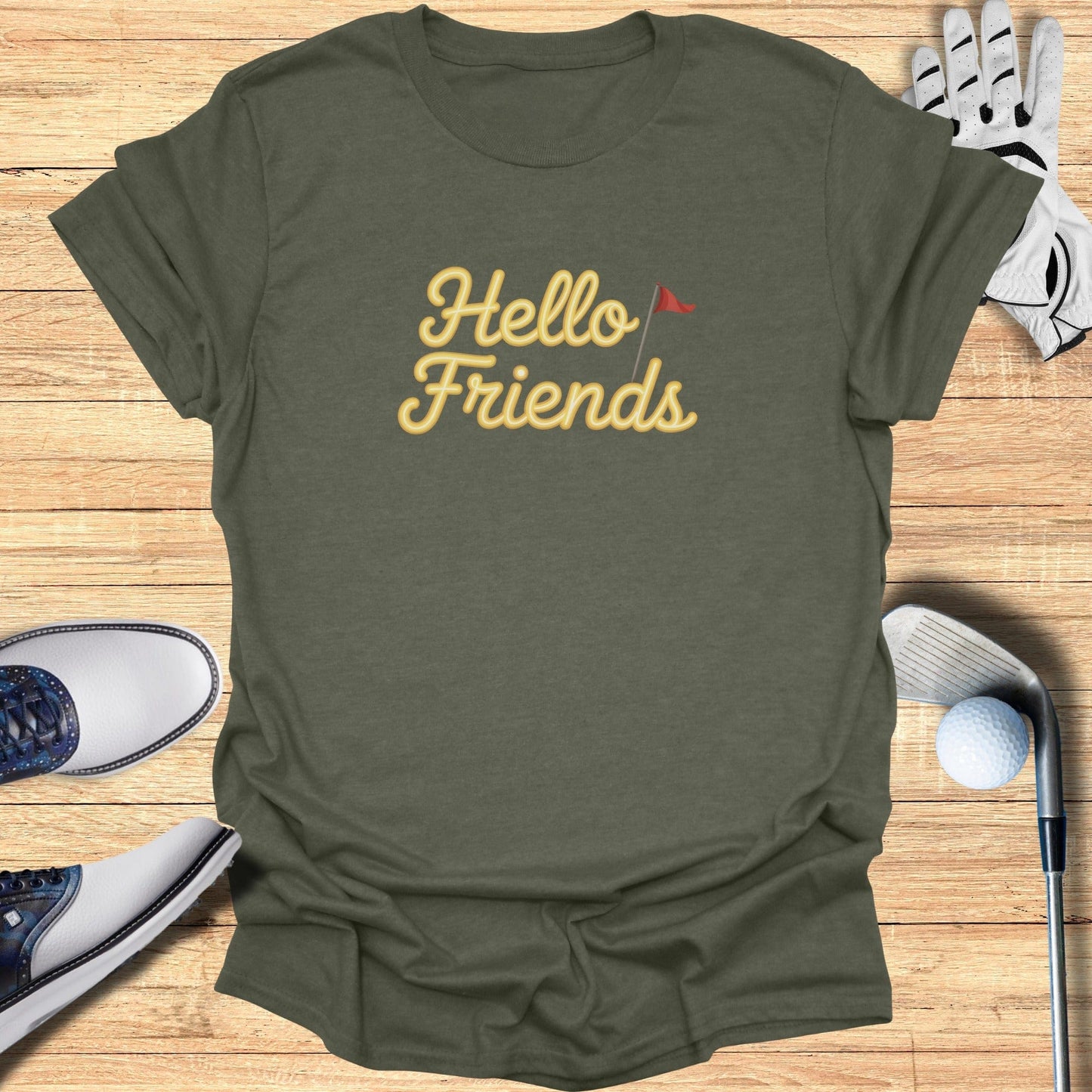 Hello Friends T-Shirt - Funny Golf Tee by Swing Epic