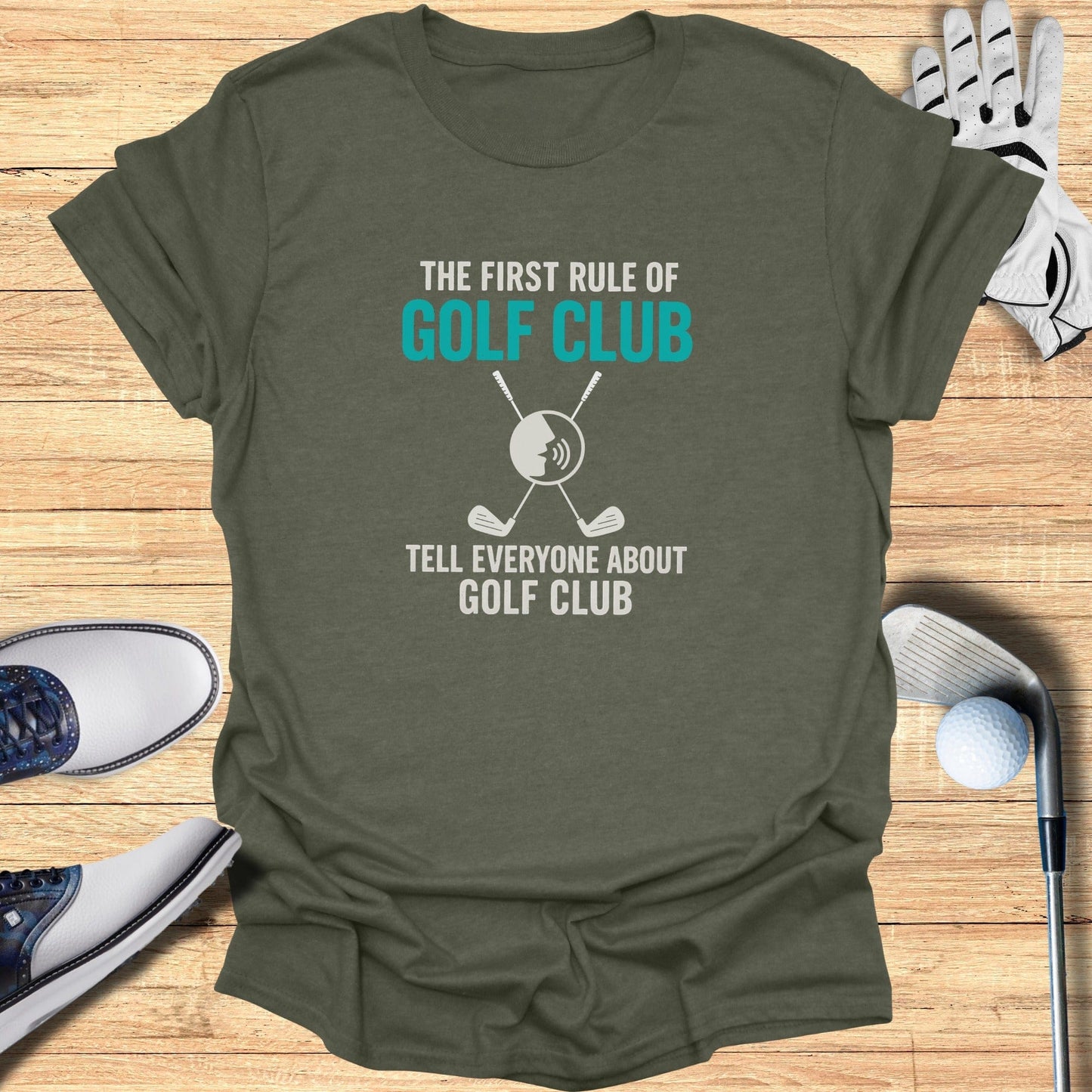 First Rule of Golf Club T-Shirt - Funny Golf Tee by Swing Epic