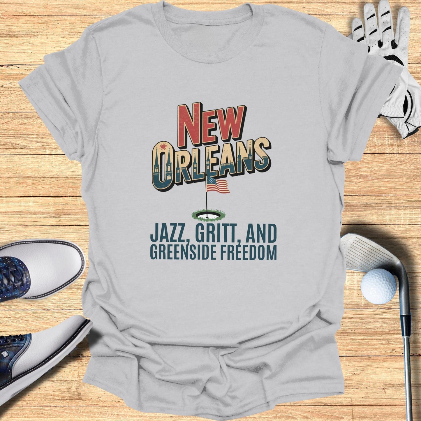 New Orleans Golf T-Shirt - Funny Golf Tee by Swing Epic