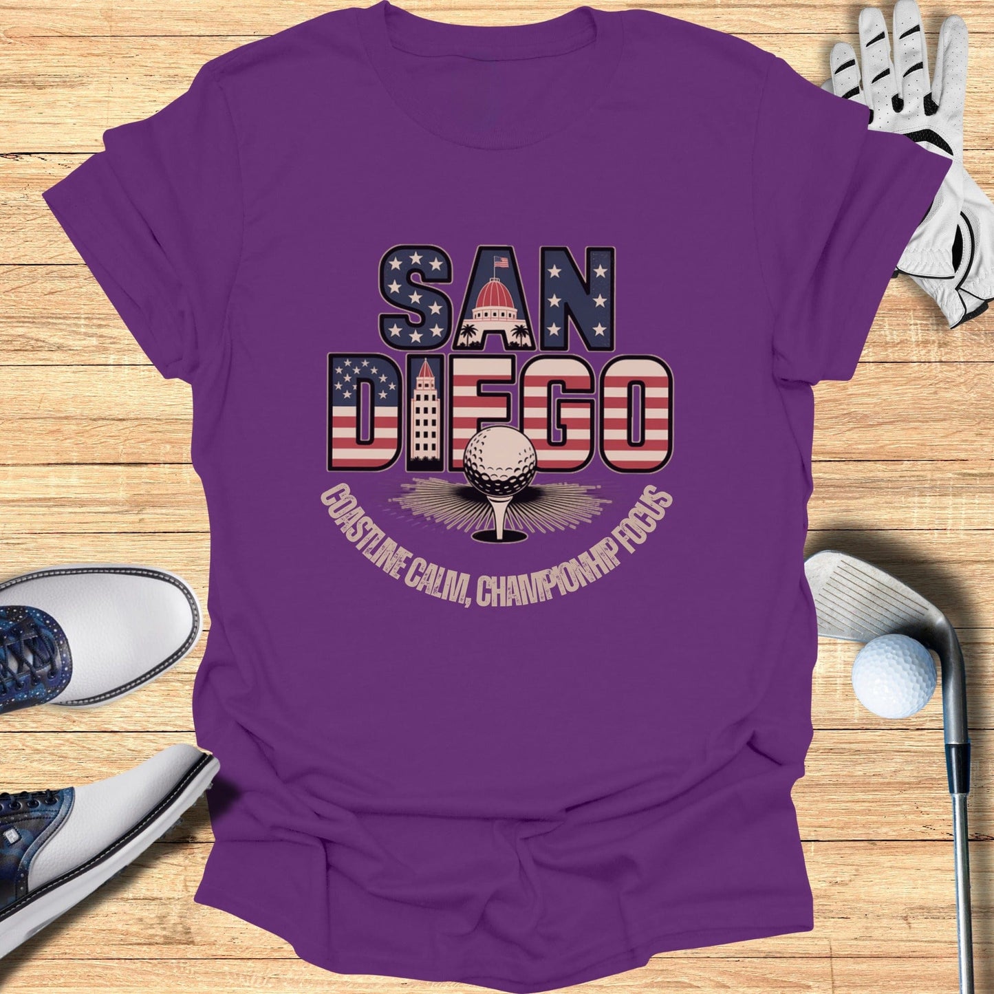 San Diego Golf T-Shirt - Funny Golf Tee by Swing Epic