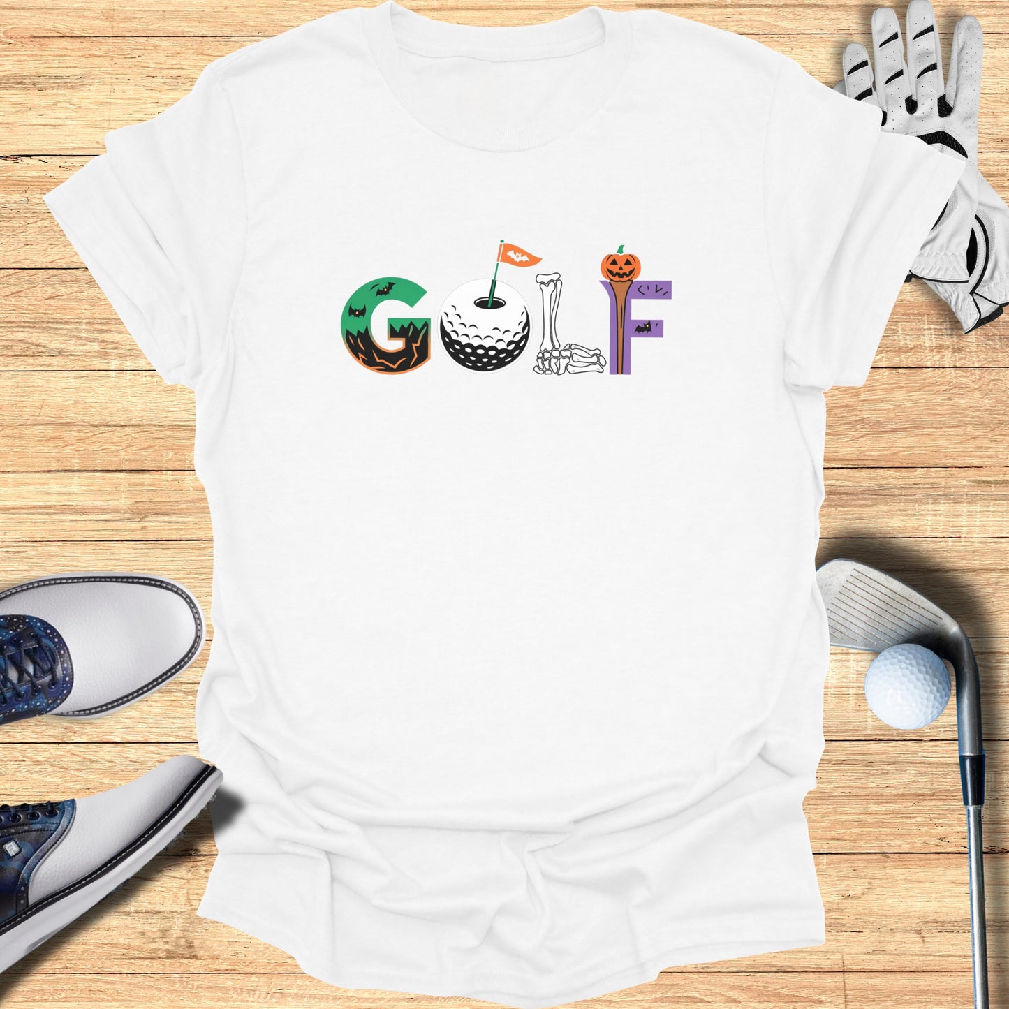 Halloween Themed Golf Shirt Unique Graphic Tee product