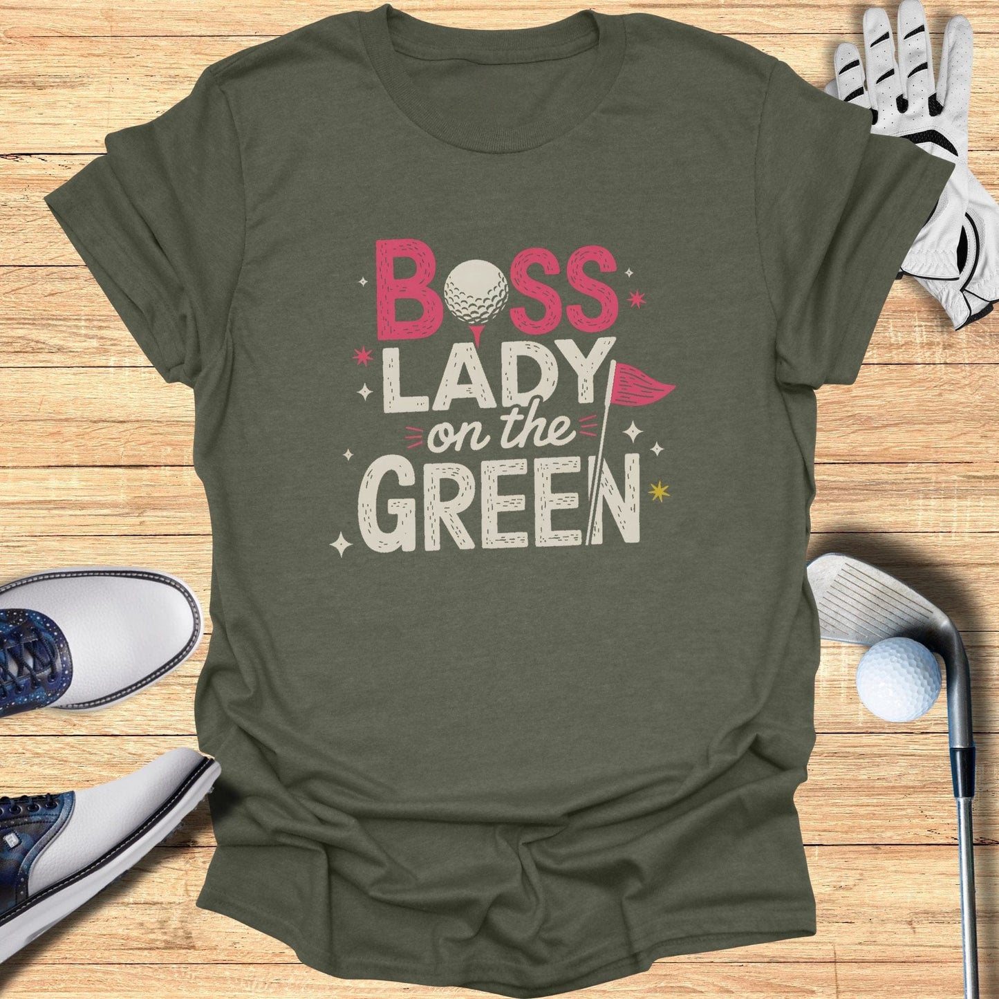 Boss Lady on the Green T-Shirt - Funny Golf Tee by Swing Epic