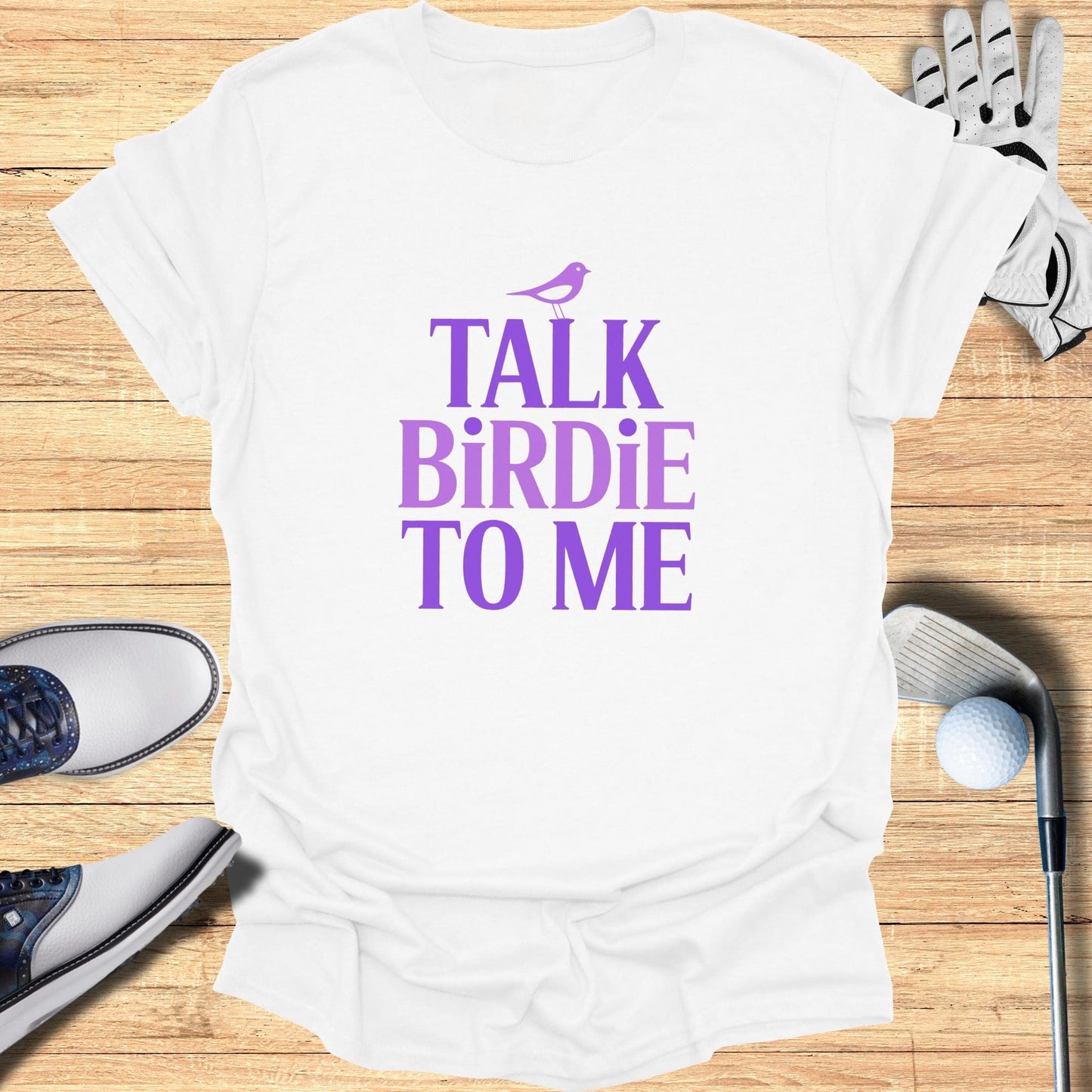Talk Birdie To Me T-Shirt - Funny Golf Tee by Swing Epic