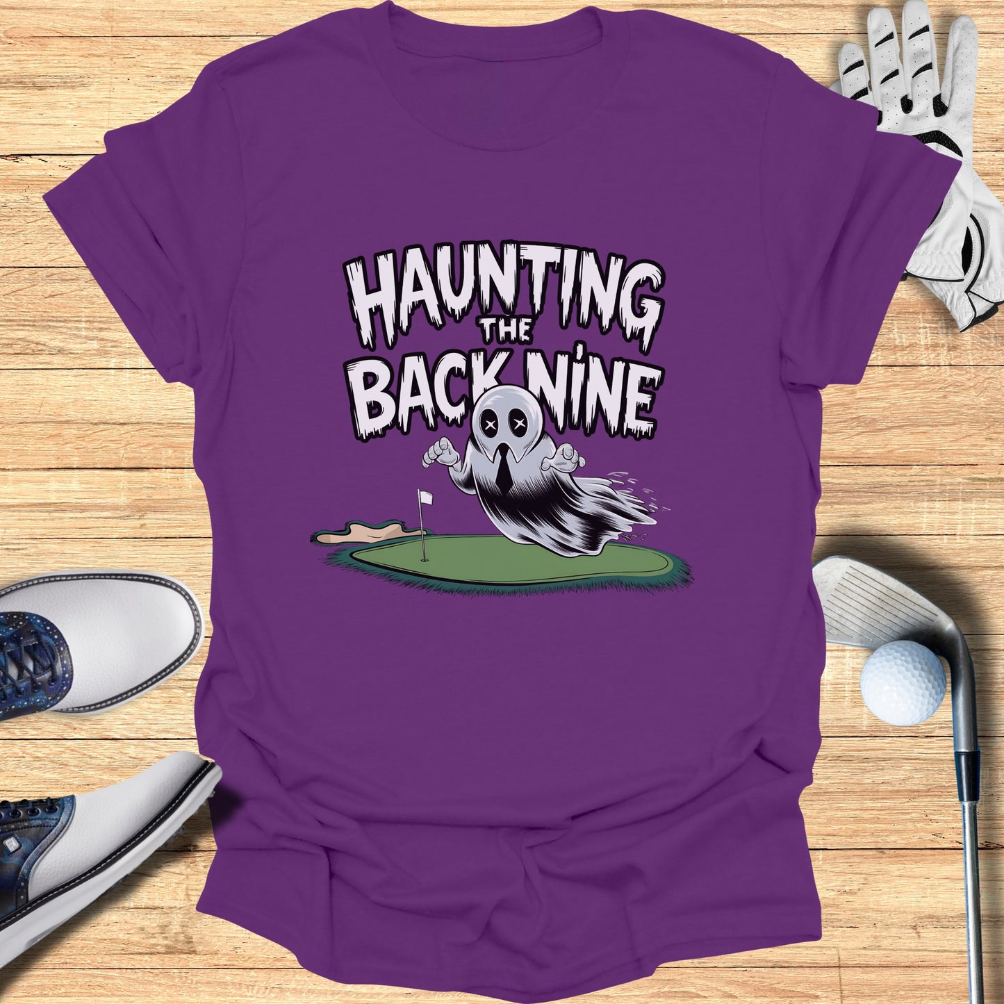 Haunting The Back Nine Fun Ghost Golf T-Shirt product
