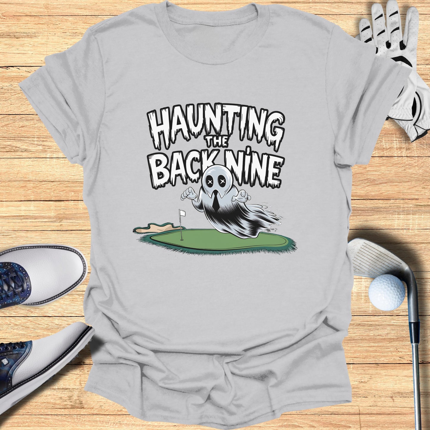 Haunting The Back Nine Golfing Ghost Graphic Tshirt product type