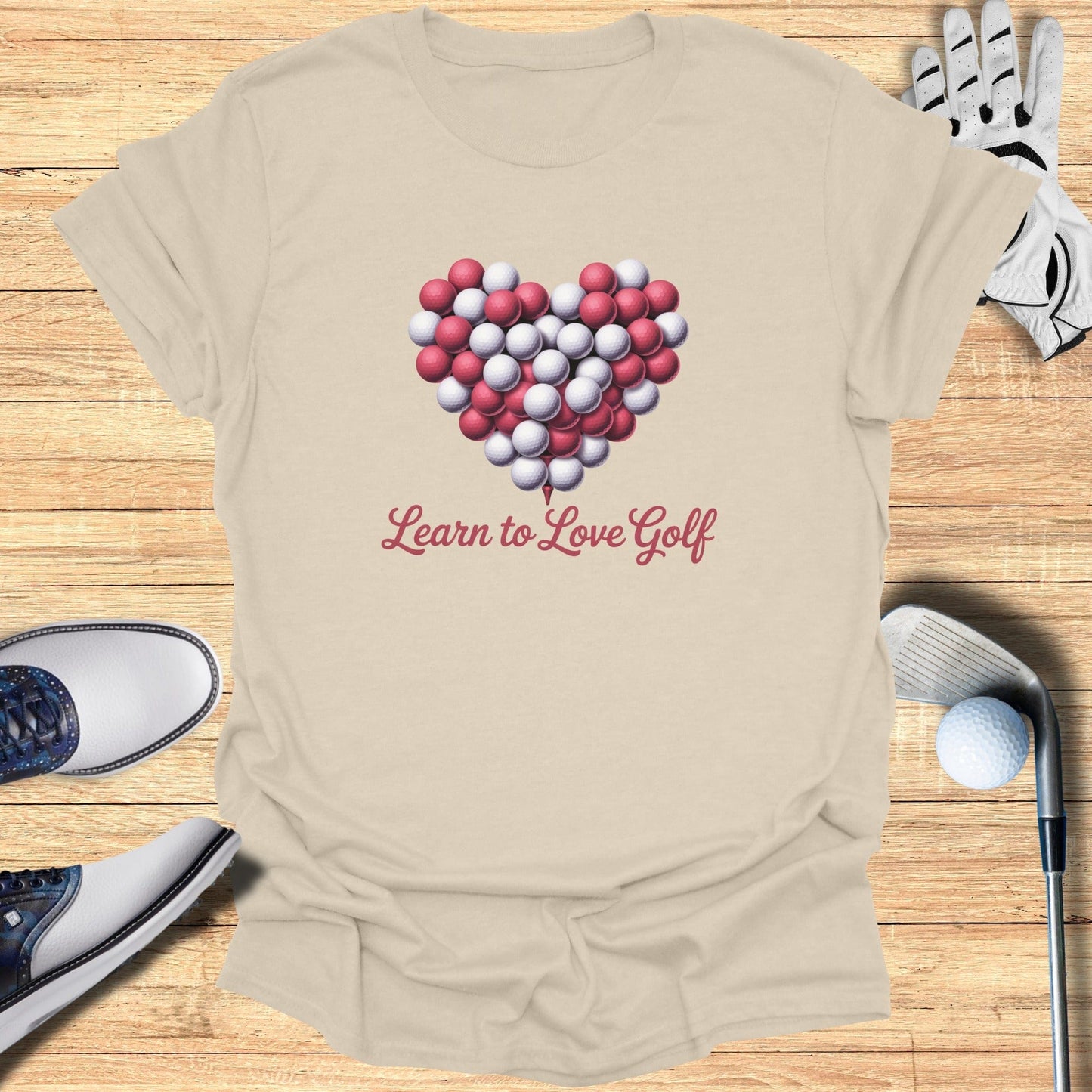 Learn to Love Golf T-Shirt - Funny Golf Tee by Swing Epic
