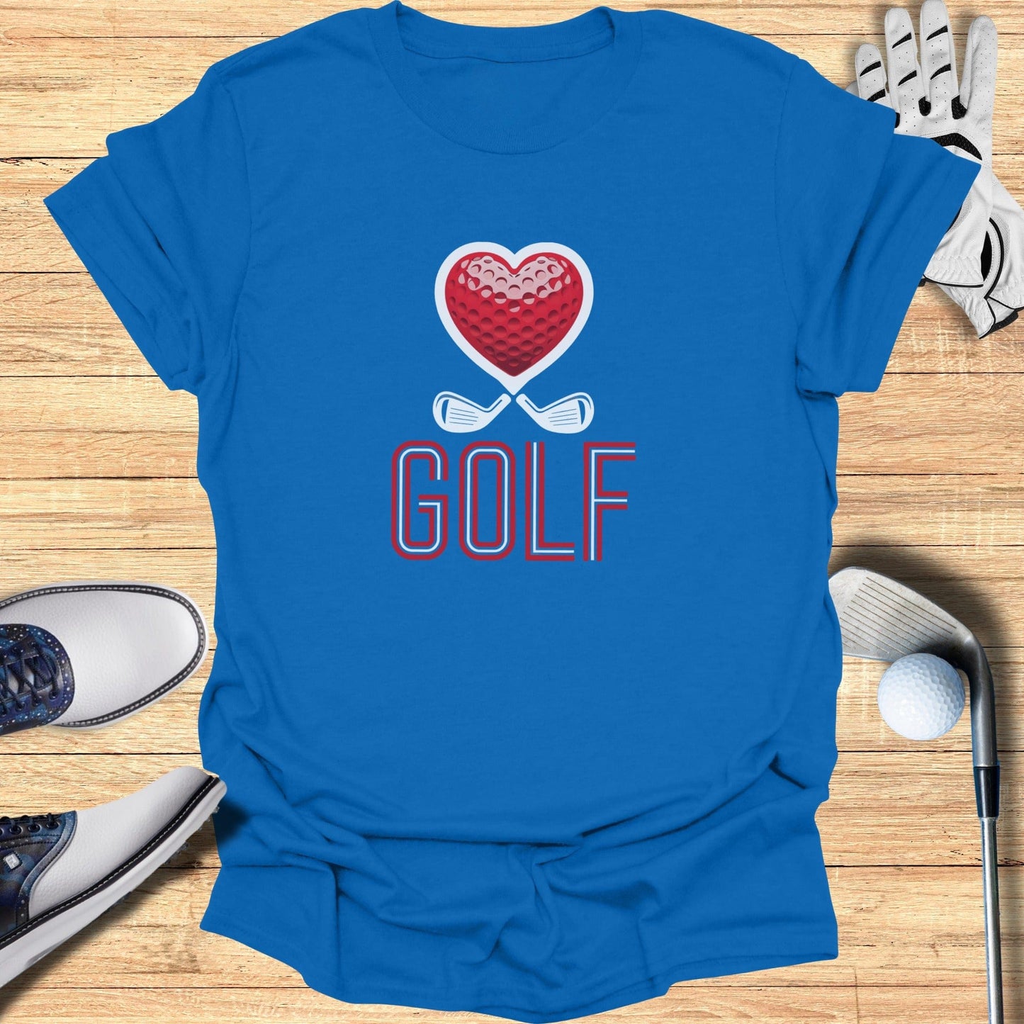 Golf Heart T-Shirt - Funny Golf Tee by Swing Epic