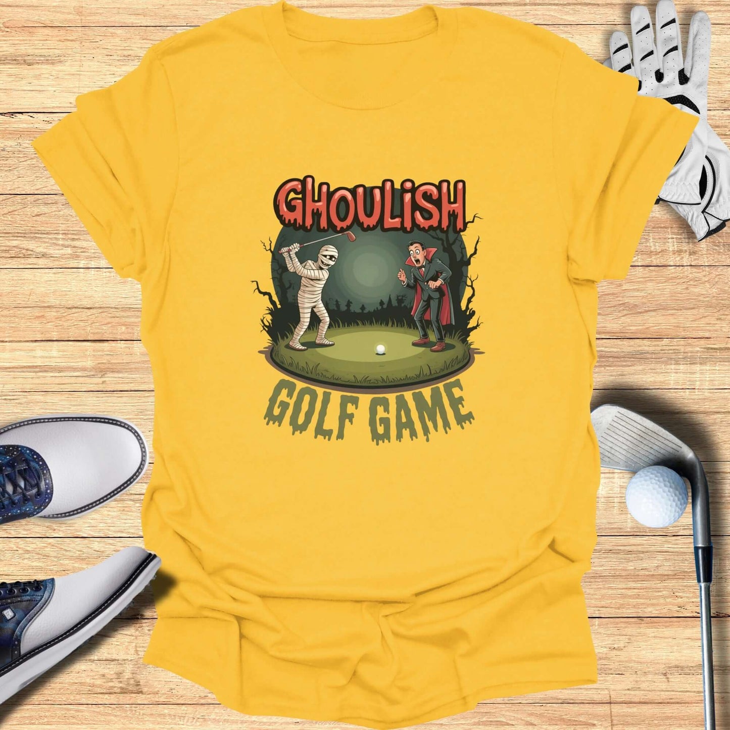 Ghoulish Golf Game T-Shirt - Funny Golf Tee by Swing Epic