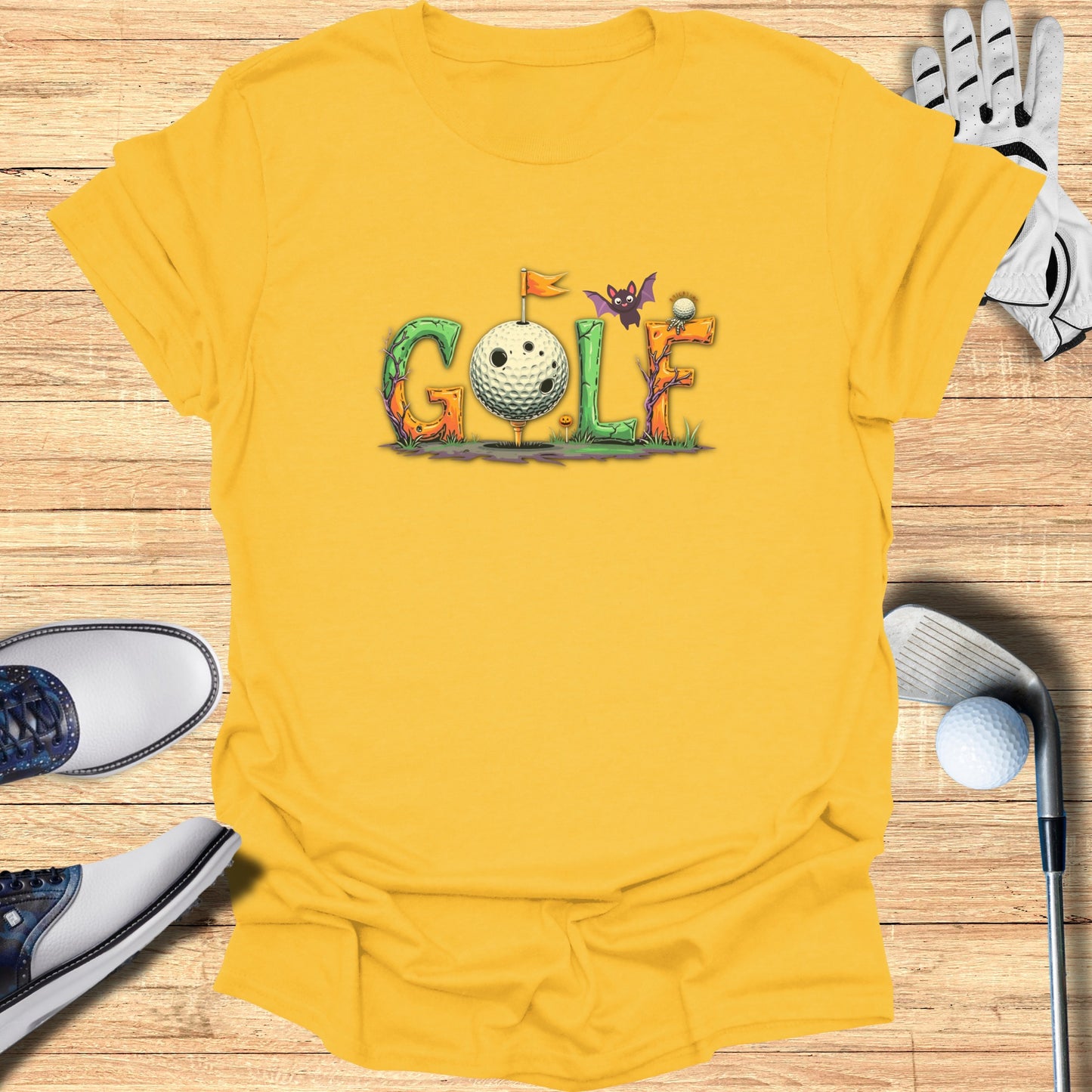 Colorful Golf Design T-Shirt for Fans Sport Enthusiasts Product